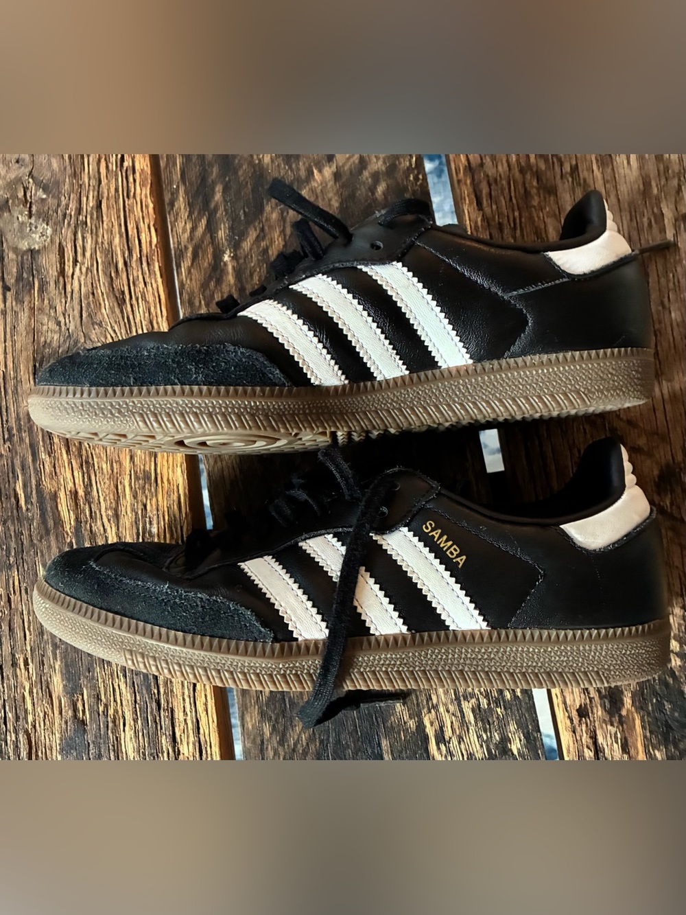 adidas OG Samba - Black/White Classic Sneakers - 5.5M/7W